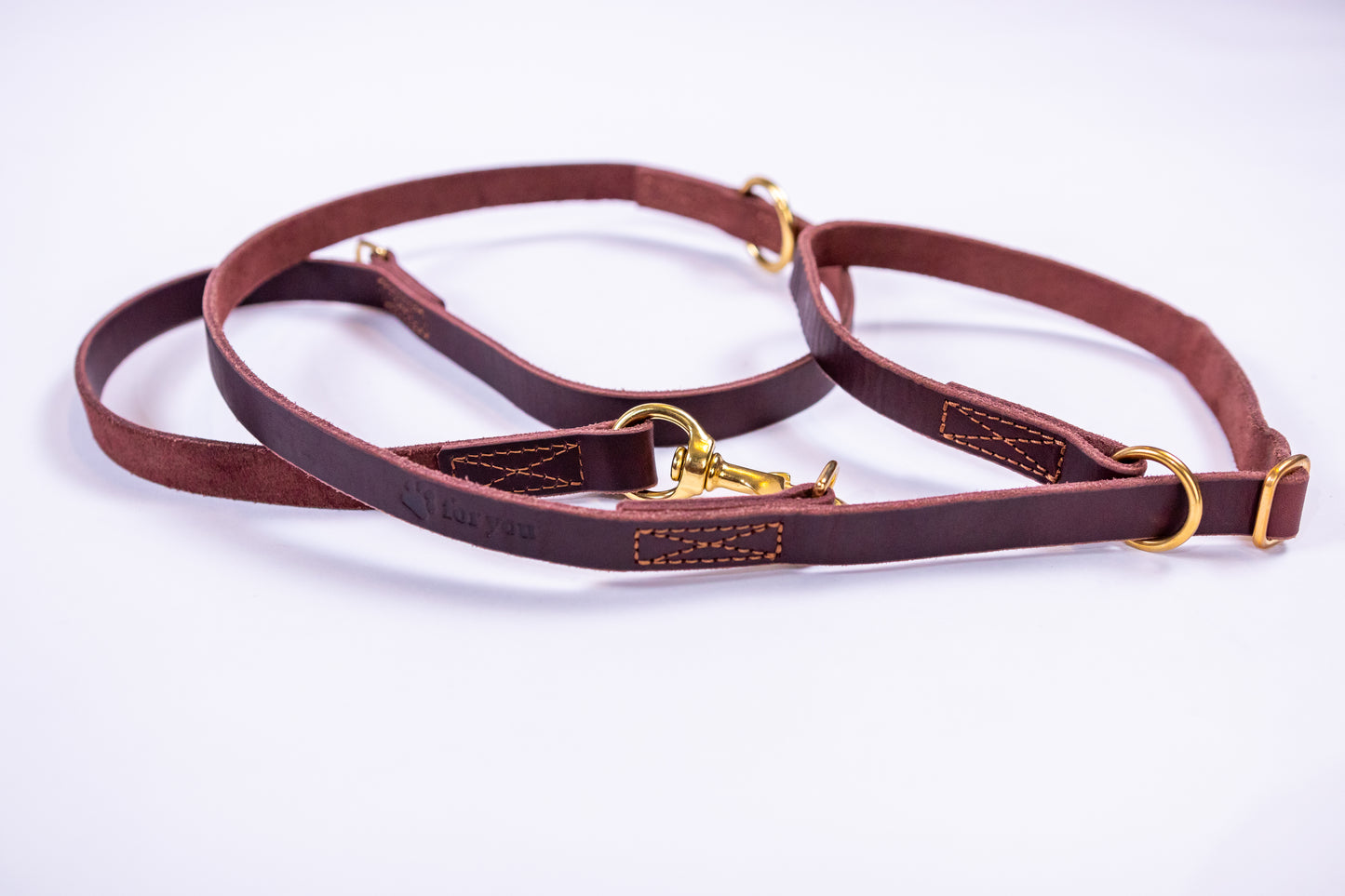 foryou® Jagd Führleine, die perfekte Leder Hundeleine für Jäger - Made in Germany