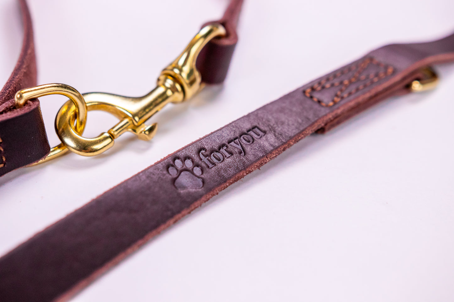 foryou® Jagd Führleine, die perfekte Leder Hundeleine für Jäger - Made in Germany