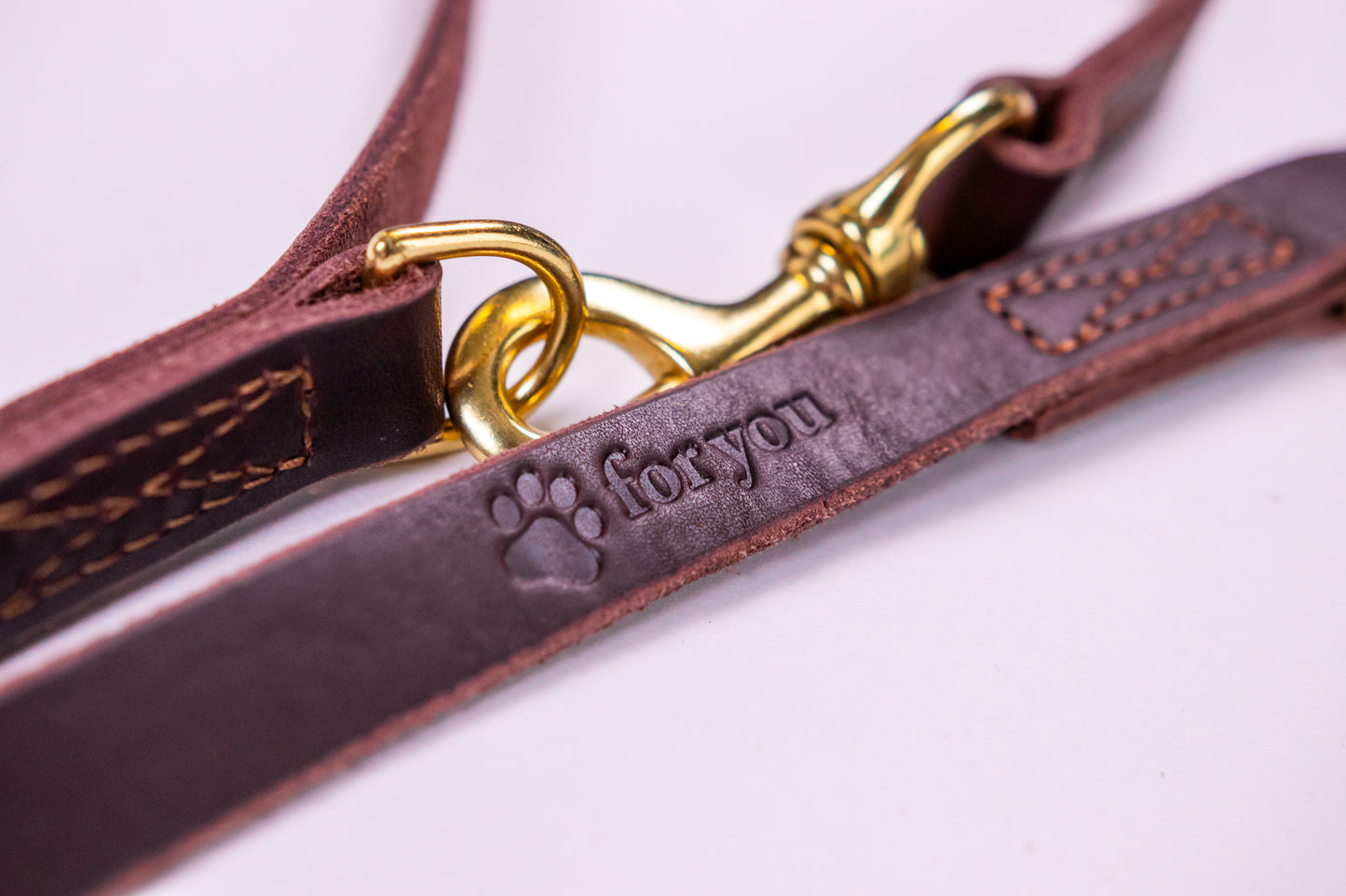 foryou® Jagd Führleine, die perfekte Leder Hundeleine für Jäger - Made in Germany