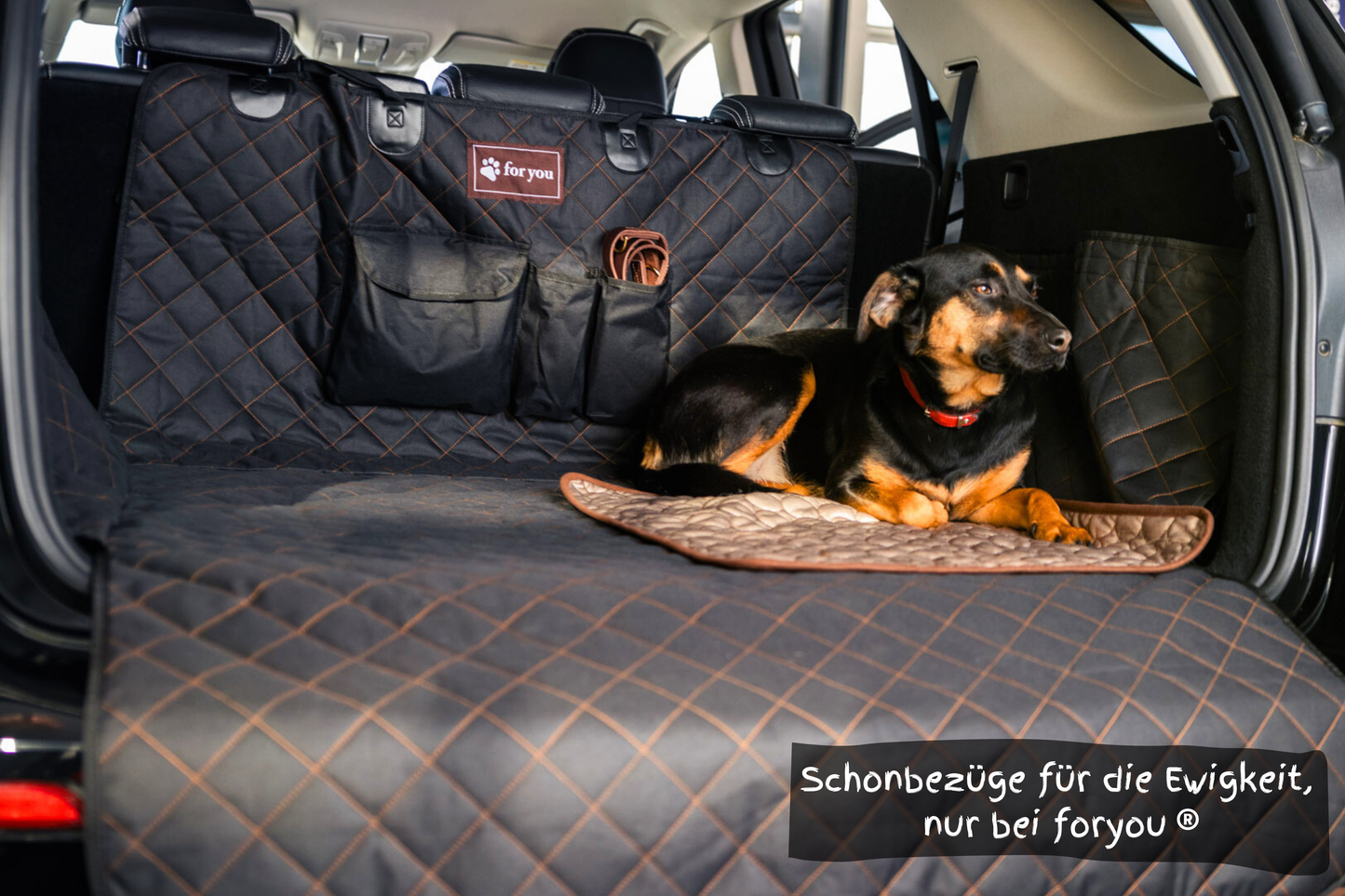Universaler Kofferraumschoner inkl. Hunde Kühldecke - Wasserabweisend und Kratzfest - Premium Qualität foryou®