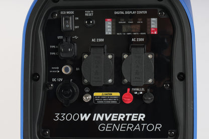 ULT-3300 Inverter Stromgenerator 3300W - 21kg - Benzin-Stromerzeuger - Notstromaggregat